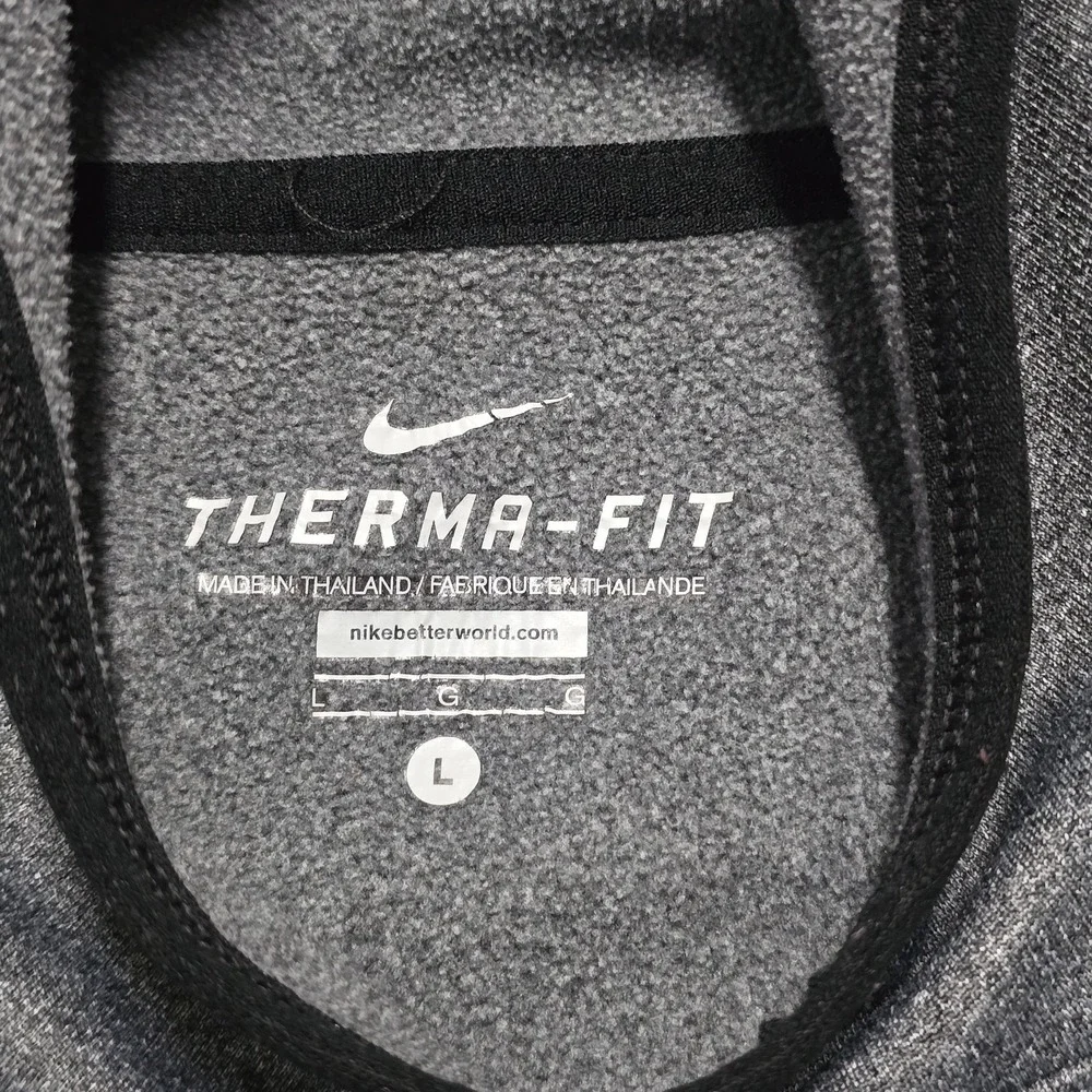 Nike Therma-FIT Womens Large Hoodie & Sweatpants Set Heathered Gray